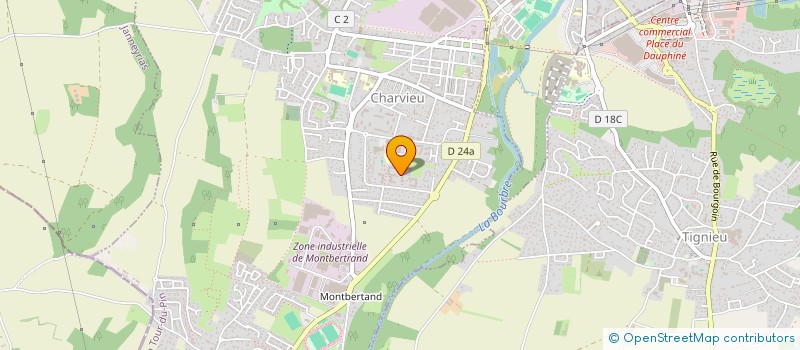 localisation de l'entreprise MONSIEUR BERNARD SCHPNER  CHARVIEU-CHAVAGNEUX