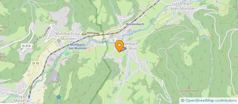 localisation de l'entreprise MONSIEUR BERNARD SCHWEBEL  BREITENBACH-HAUT-RHIN