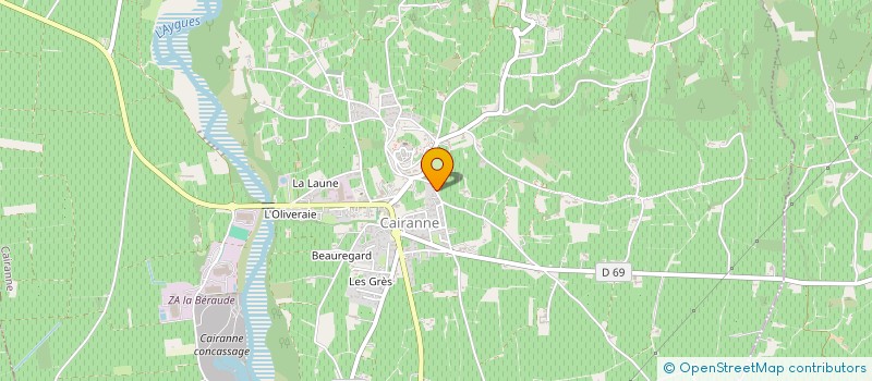 localisation de l'entreprise MONSIEUR BERNARD SEGUI  CAIRANNE