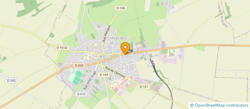 localisation de l'entreprise MONSIEUR BERNARD SEILLIER  CREVECUR-LE-GRAND