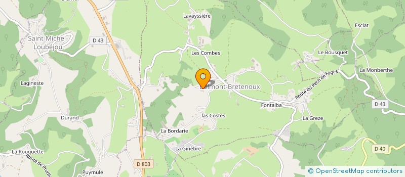 localisation de l'entreprise MONSIEUR BERNARD SEKULA  CORNAC