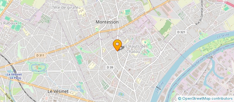 localisation de l'entreprise MONSIEUR BERNARD SELLIN  CHATOU