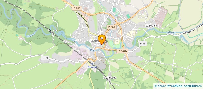 localisation de l'entreprise MONSIEUR BERNARD SEMBEILLES  ALVIGNAC