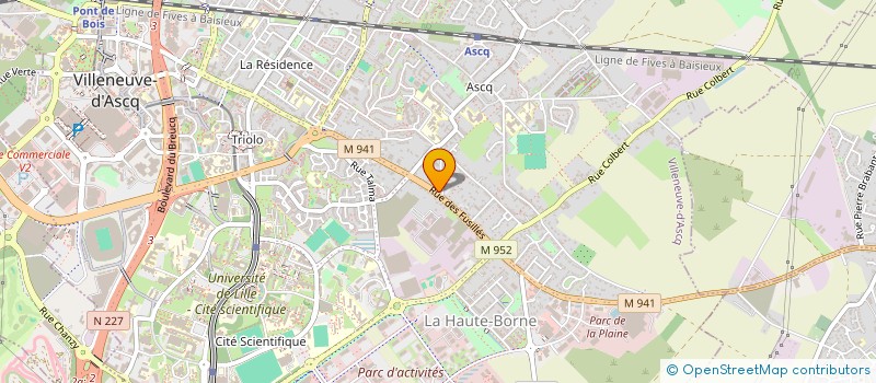 localisation de l'entreprise MONSIEUR BERNARD SENECHAL à VILLENEUVE-D'ASCQ