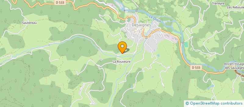 localisation de l'entreprise MONSIEUR BERNARD SENECLAUZE  DESAIGNES