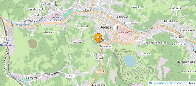 localisation de l'entreprise MONSIEUR BERNARD SERIEYE  DECAZEVILLE