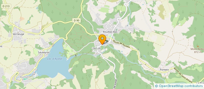 localisation de l'entreprise MONSIEUR BERNARD SERRE  AYDAT