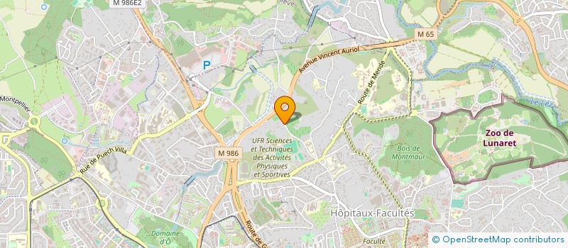 localisation de l'entreprise MONSIEUR BERNARD SERROU  MONTPELLIER