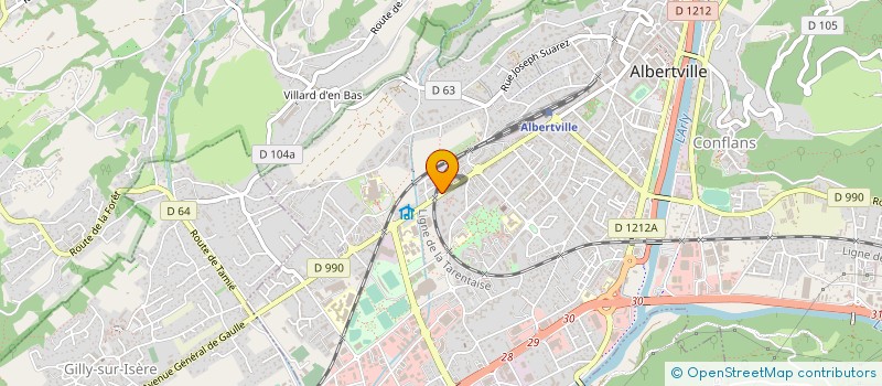 localisation de l'entreprise MONSIEUR BERNARD SESTIER à ALBERTVILLE