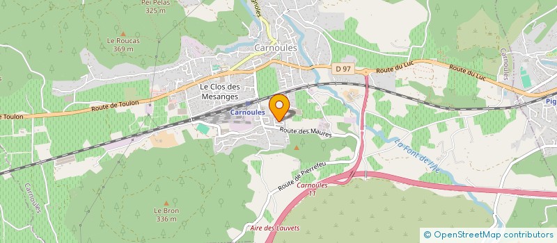 localisation de l'entreprise MONSIEUR BERNARD SEVERAC à CARNOULES