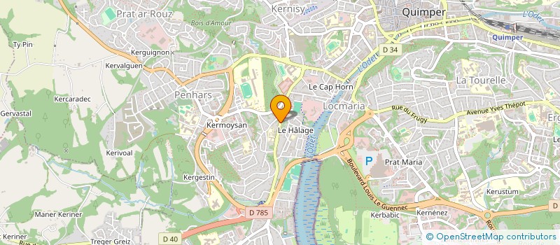 localisation de l'entreprise MONSIEUR BERNARD SEVERE à QUIMPER