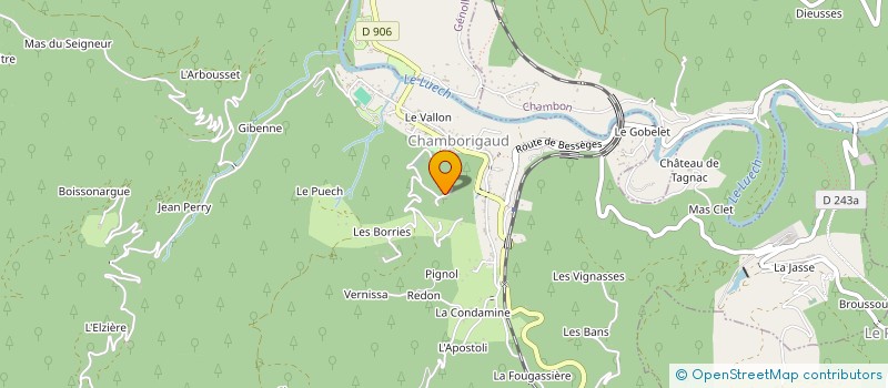 localisation de l'entreprise MONSIEUR BERNARD SIEBERT  CHAMBORIGAUD