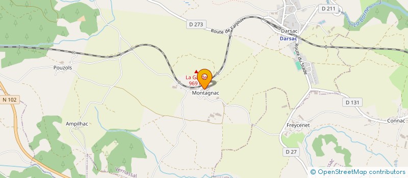 localisation de l'entreprise MONSIEUR BERNARD SIGAUD  VERNASSAL