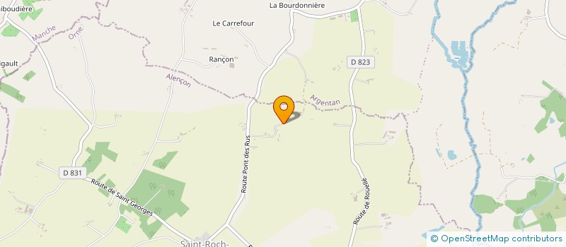 localisation de l'entreprise MONSIEUR BERNARD SILANDRE à SAINT-ROCH-SUR-EGRENNE