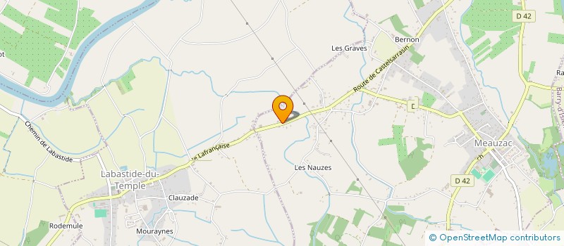 localisation de l'entreprise MONSIEUR BERNARD SIMON  MEAUZAC