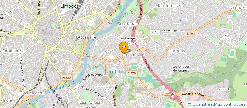localisation de l'entreprise MONSIEUR BERNARD SIMONNET à LIMOGES