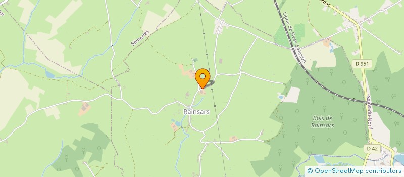 localisation de l'entreprise MONSIEUR BERNARD SOBEAUX  RAINSARS