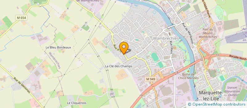 localisation de l'entreprise MONSIEUR BERNARD SOENEN à WAMBRECHIES