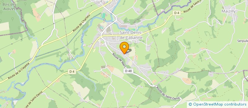 localisation de l'entreprise MONSIEUR BERNARD SOEUR  SAINT-DENIS-DE-CABANNE