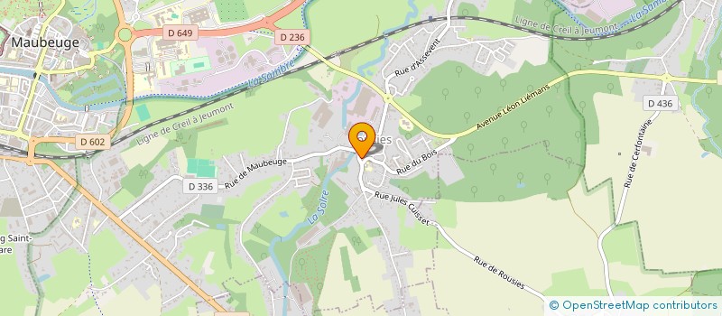 localisation de l'entreprise MONSIEUR BERNARD SOTTIAUX  ROUSIES