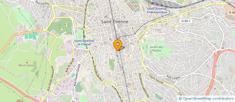localisation de l'entreprise MONSIEUR BERNARD SOUBEYRAND  SAINT-ETIENNE