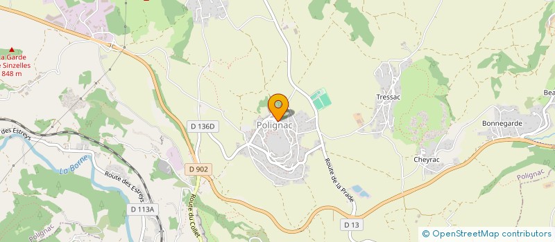 localisation de l'entreprise MONSIEUR BERNARD SOUBEYRE  POLIGNAC