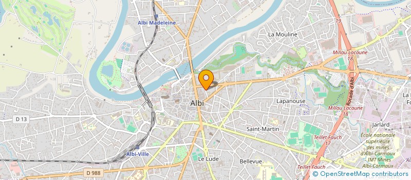 localisation de l'entreprise MONSIEUR BERNARD SOULIE à ALBI