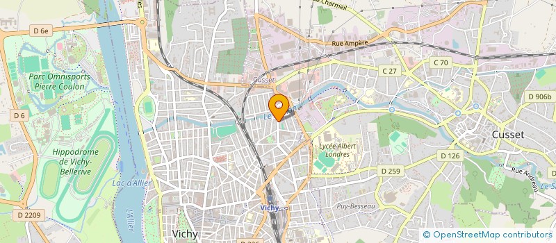 localisation de l'entreprise MONSIEUR BERNARD SOULIER  VICHY