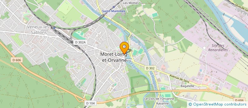 localisation de l'entreprise MONSIEUR BERNARD SOULIES  MORET-LOING-ET-ORVANNE