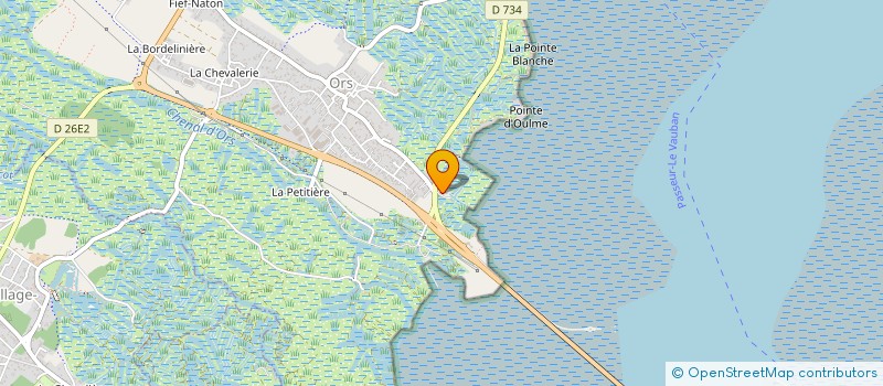 localisation de l'entreprise MONSIEUR BERNARD SOURBIER  LE CHATEAU D'OLERON