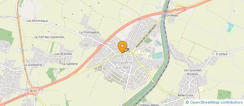 localisation de l'entreprise MONSIEUR BERNARD SOURDOT  DOMPIERRE-SUR-MER