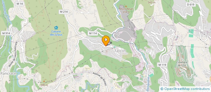 localisation de l'entreprise MONSIEUR BERNARD SOZZANI  FALICON