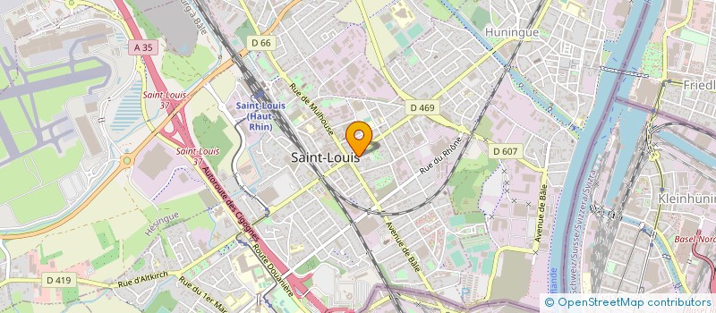 localisation de l'entreprise MONSIEUR BERNARD SPINDLER à SAINT-LOUIS