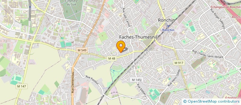 localisation de l'entreprise MONSIEUR BERNARD SPYSSCHAERT  FACHES-THUMESNIL