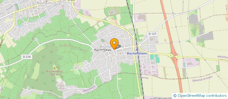 localisation de l'entreprise MONSIEUR BERNARD STAHL  BISCHOFFSHEIM