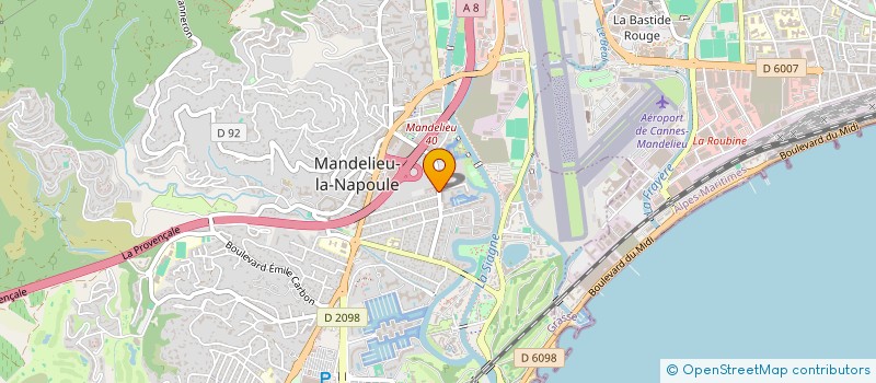 localisation de l'entreprise MONSIEUR BERNARD STASIAK à MANDELIEU-LA-NAPOULE