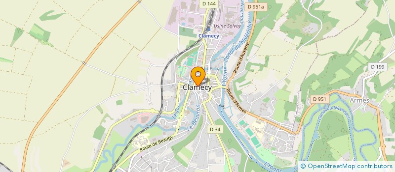 localisation de l'entreprise MONSIEUR BERNARD STENGEL à CLAMECY
