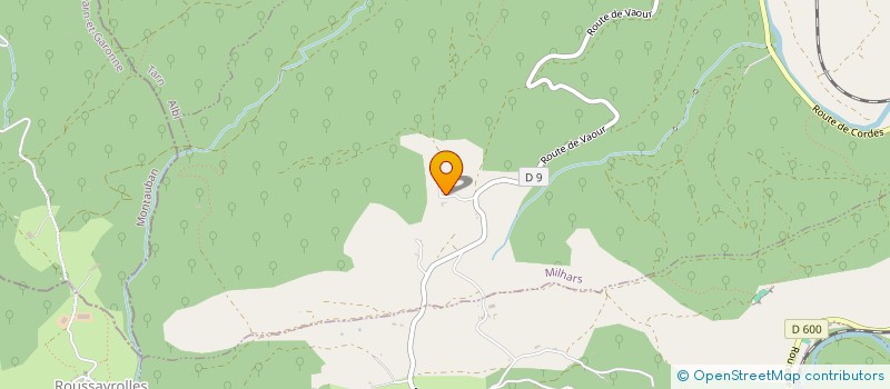 localisation de l'entreprise MONSIEUR BERNARD TABARLY  MILHARS