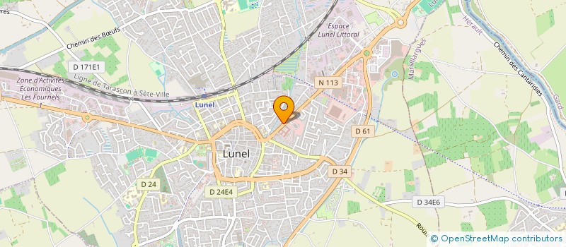 localisation de l'entreprise MONSIEUR BERNARD TAFFURO  LUNEL