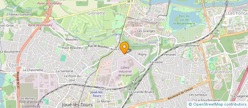 localisation de l'entreprise MONSIEUR BERNARD TAILLANDIER  JOUE-LES-TOURS