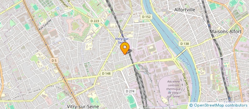 localisation de l'entreprise MONSIEUR BERNARD TAILLEUR  VITRY-SUR-SEINE