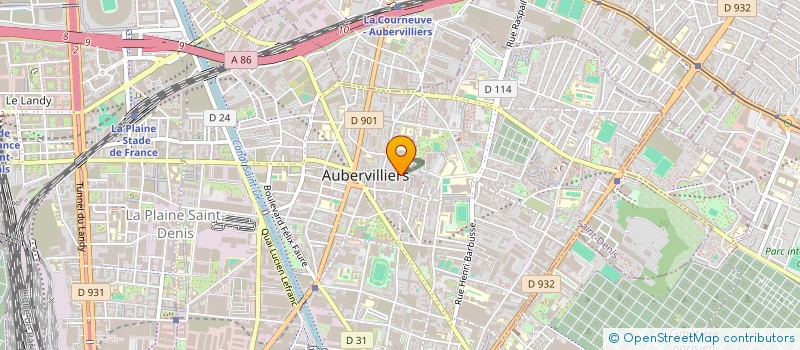 localisation de l'entreprise MONSIEUR BERNARD TAMIN à AUBERVILLIERS