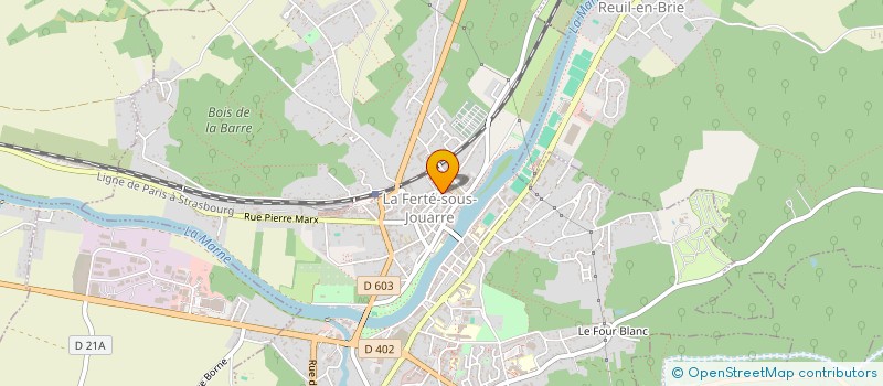 localisation de l'entreprise MONSIEUR BERNARD TAPIE à LA FERTE-SOUS-JOUARRE