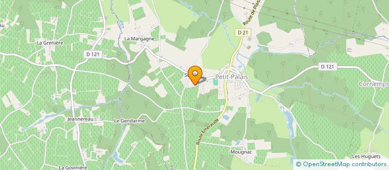 localisation de l'entreprise MONSIEUR BERNARD TARRAUD  PETIT-PALAIS-ET-CORNEMPS