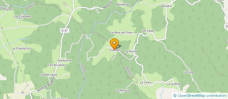 localisation de l'entreprise MONSIEUR BERNARD TARRIT à LE BRUGERON