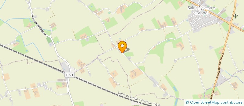 localisation de l'entreprise MONSIEUR BERNARD TAVERNIERS à SAINT-SYLVESTRE-CAPPEL