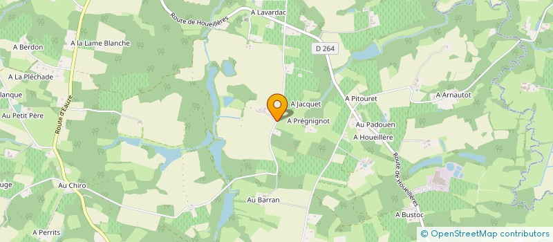 localisation de l'entreprise MONSIEUR BERNARD TECHENE  CASTELNAU D'AUZAN LABARRERE