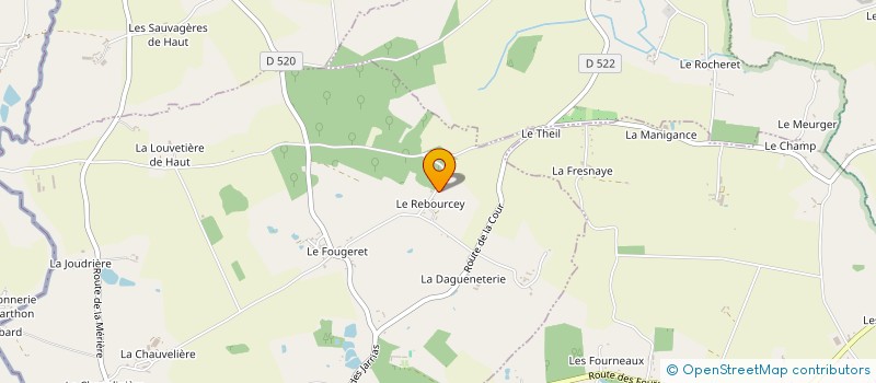 localisation de l'entreprise MONSIEUR BERNARD TEINTURIER à LA FERRIERE BOCHARD