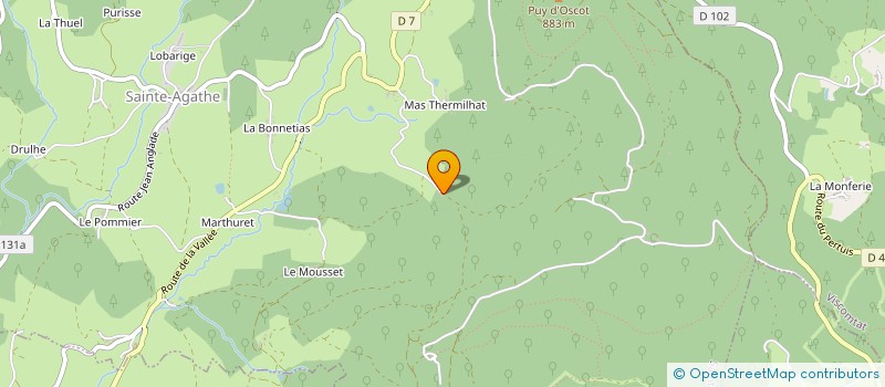 localisation de l'entreprise MONSIEUR BERNARD TERRASSE  SAINTE-AGATHE