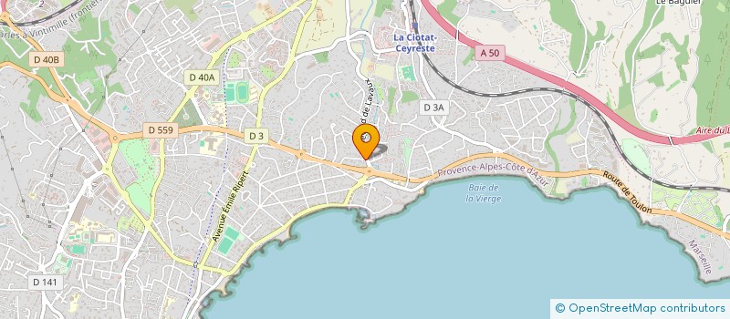 localisation de l'entreprise MONSIEUR BERNARD TERRASSON DE FOUGERES à LA CIOTAT